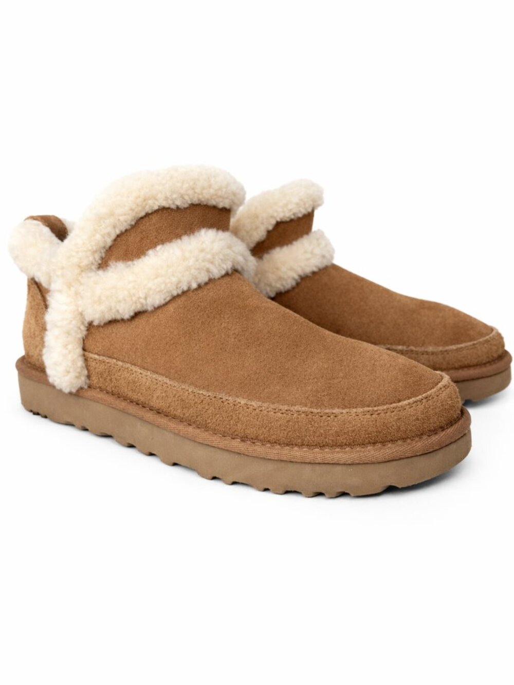 UGG Classic Ultra Mini Spillseam Booties Chestnut Suede – Women’s 7